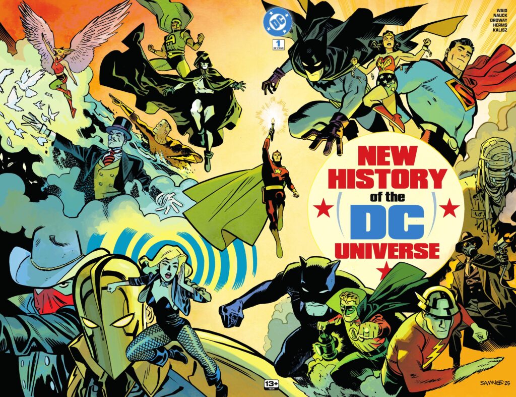 The cover of the new history of the DC # 1 universe