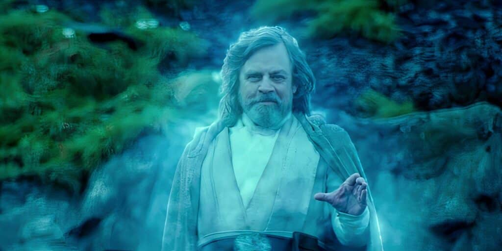 The strength of Luke Skywalker's strength smiles in Star Wars: The Rise of Skywalker
