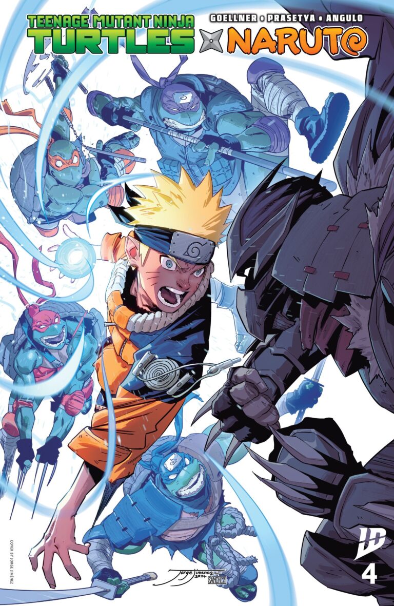 He is just exaggerated by Ninja Mayhem in the teenage final Ninja Turtles X Naruto # 4