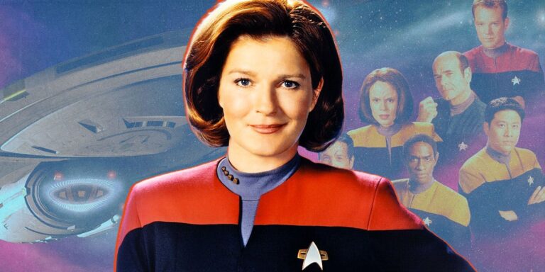 Kate Mulgrew como Capitán Kathryn Janeway de Star Trek Voyager
