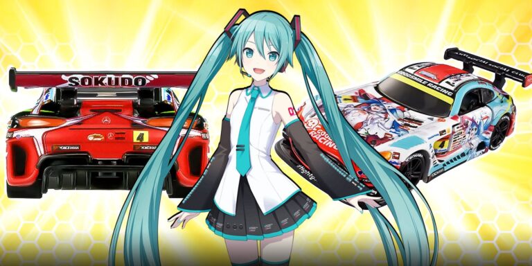 Hatsune Miku con Mercedes AMG Model Toy porque por Takara Tomy