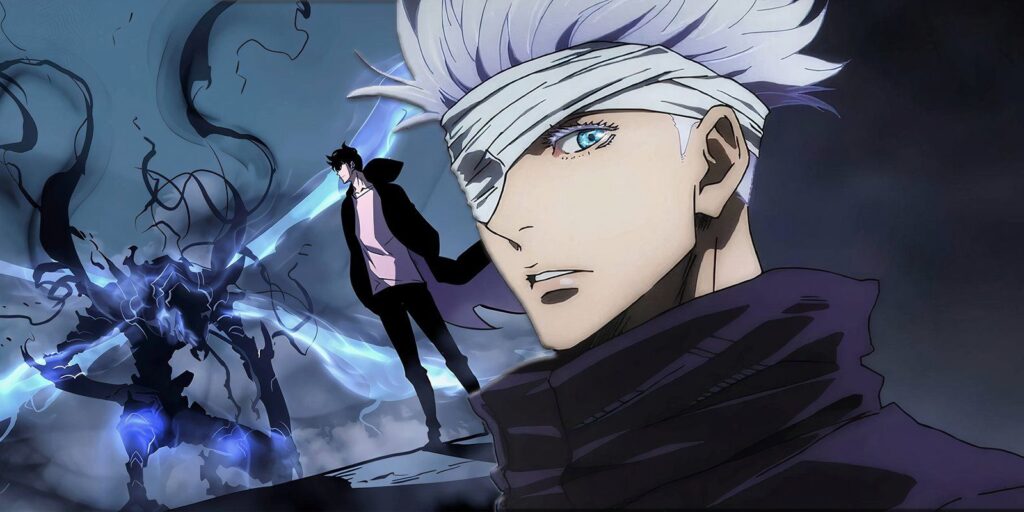 Beru King Furna y Sung Jinwoo frente a Satoru Gojo