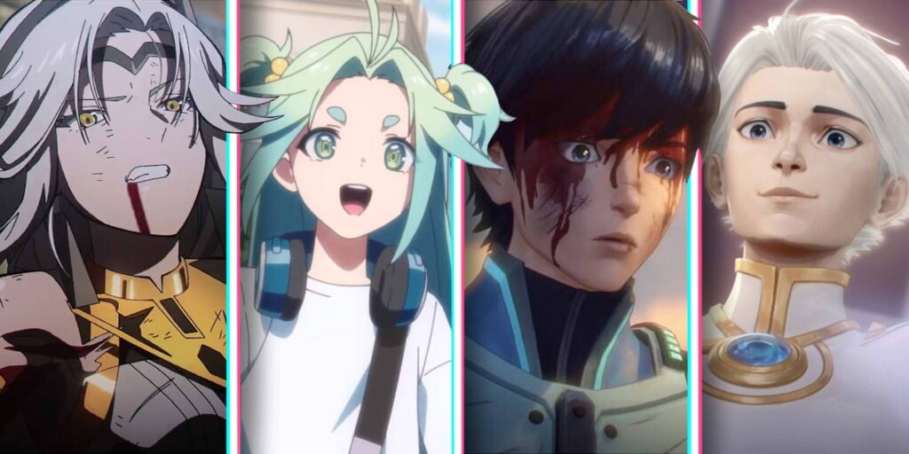 Reina, Cyan Lucky, E-Soul y Niza en una imagen personalizada Hero X.