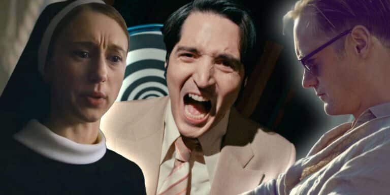 Three -way splay of the nun 2, late at night with the Devil and Infinity swimming pool