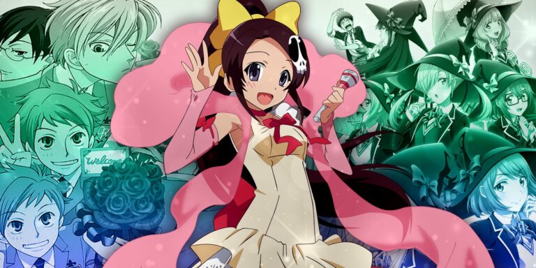 A composite image filled with the characters of the Harem anime