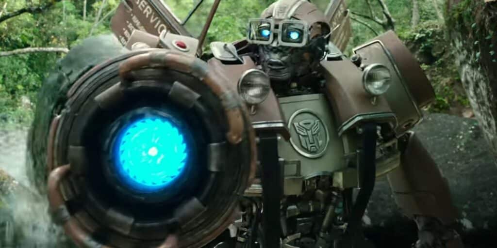 WheelJack armas su cañón en los Transformers: Rise of the Beasts