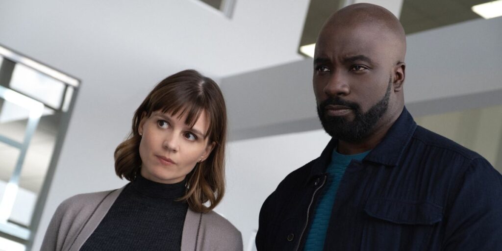 Katjia Herbers y Mike Colter en el mal