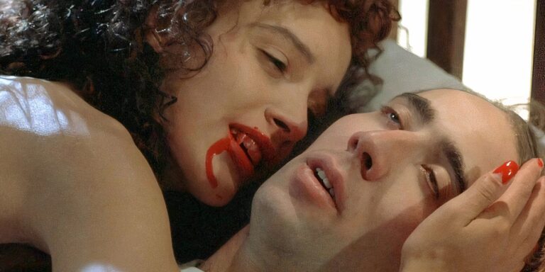 Peter Loew was bitten by a female vampire in the vampire kiss