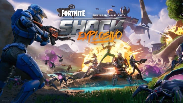Fortnite is electrified with the Power Rangers and giant bugs in its new season