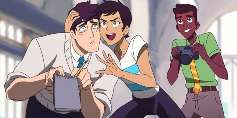 Jack like Clark Kent with Lois and Jimmy in my adventures with Superman
