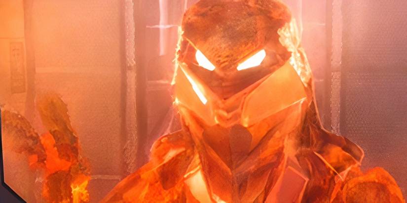 An extraterrestrial Tholien appears on the other side of a door