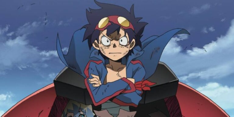 Simon is ready to be a leader of Gurren Lagann