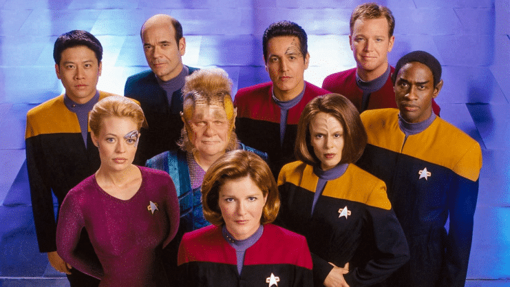 Voyager’s crew and captain Janeway has an unexpected mission