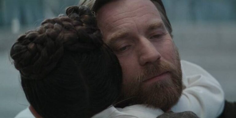 Young Leia Organa Câlins Ben Goodbye in Star Wars Obi-Wan Kenobi