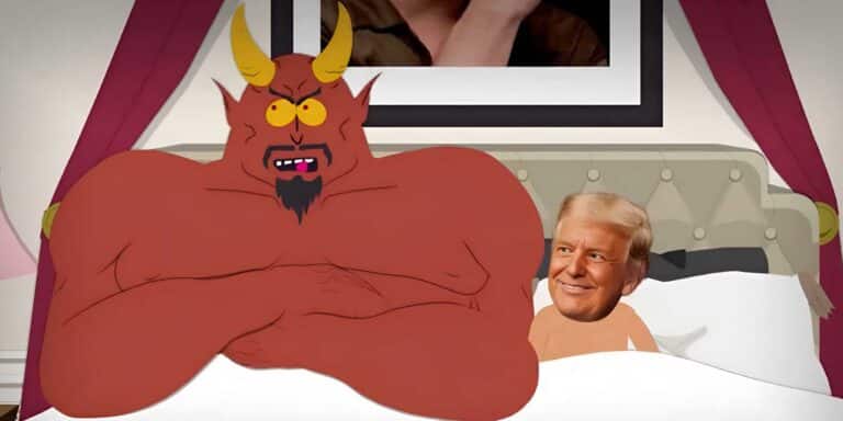 Satan and Donald Trump South Park