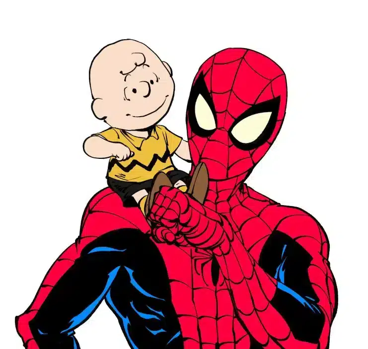 The day Spiderman met Charlie Brown The day Spiderman met Charlie Brown