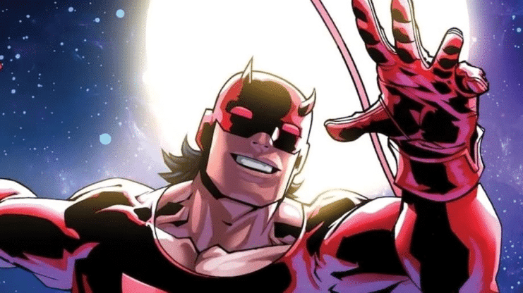 Marvel presents the new Ultimate Daredevil with a shocking redesign of the classic “DD” logo.
