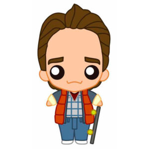 Figura Pokis Marty McFly aeropatin Regreso al Futuro