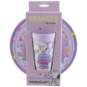 Set vajilla Snoopy 3pzs