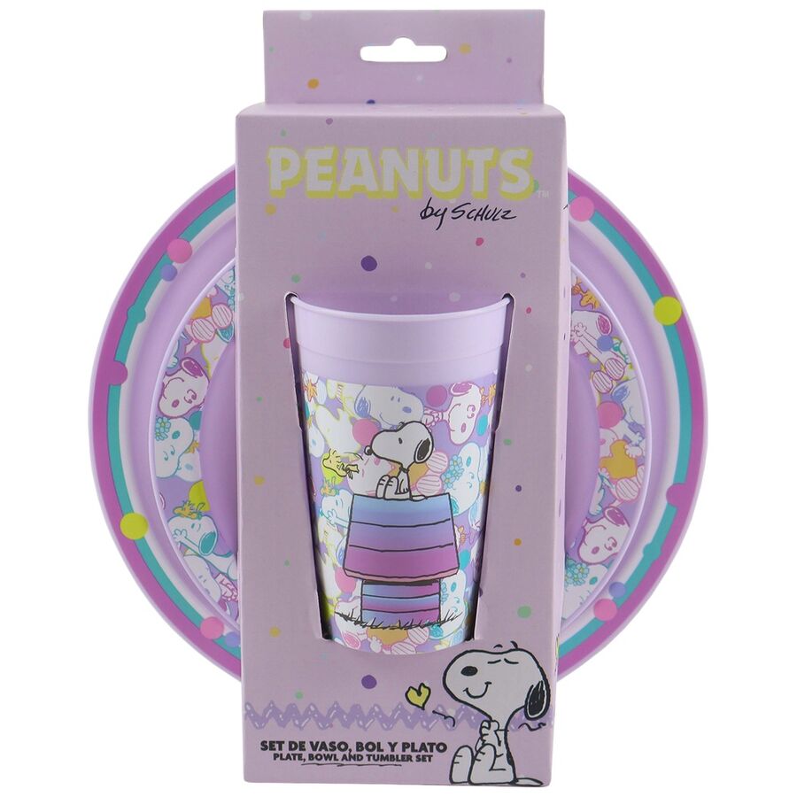 Set vajilla Snoopy 3pzs