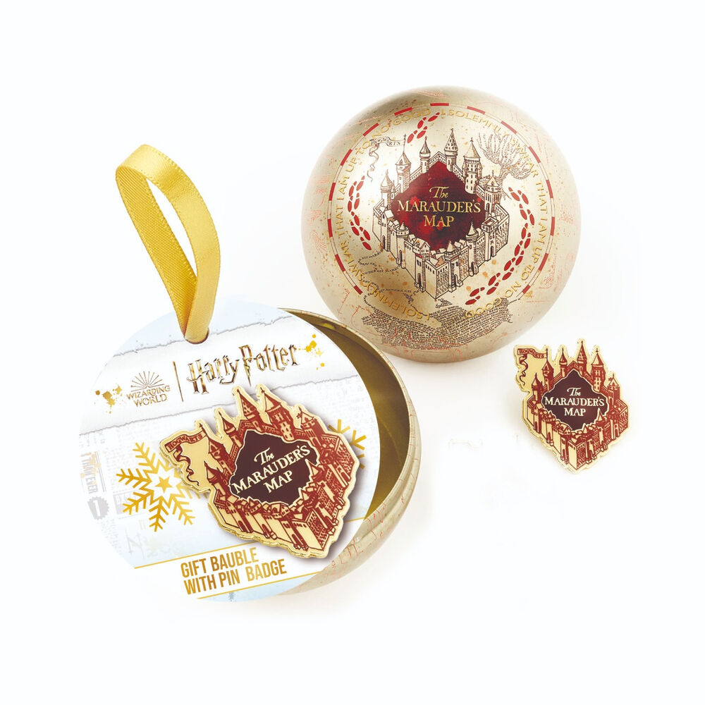 Pin Mapa de los Merodeadores + Bola de Navidad Harry Potter
