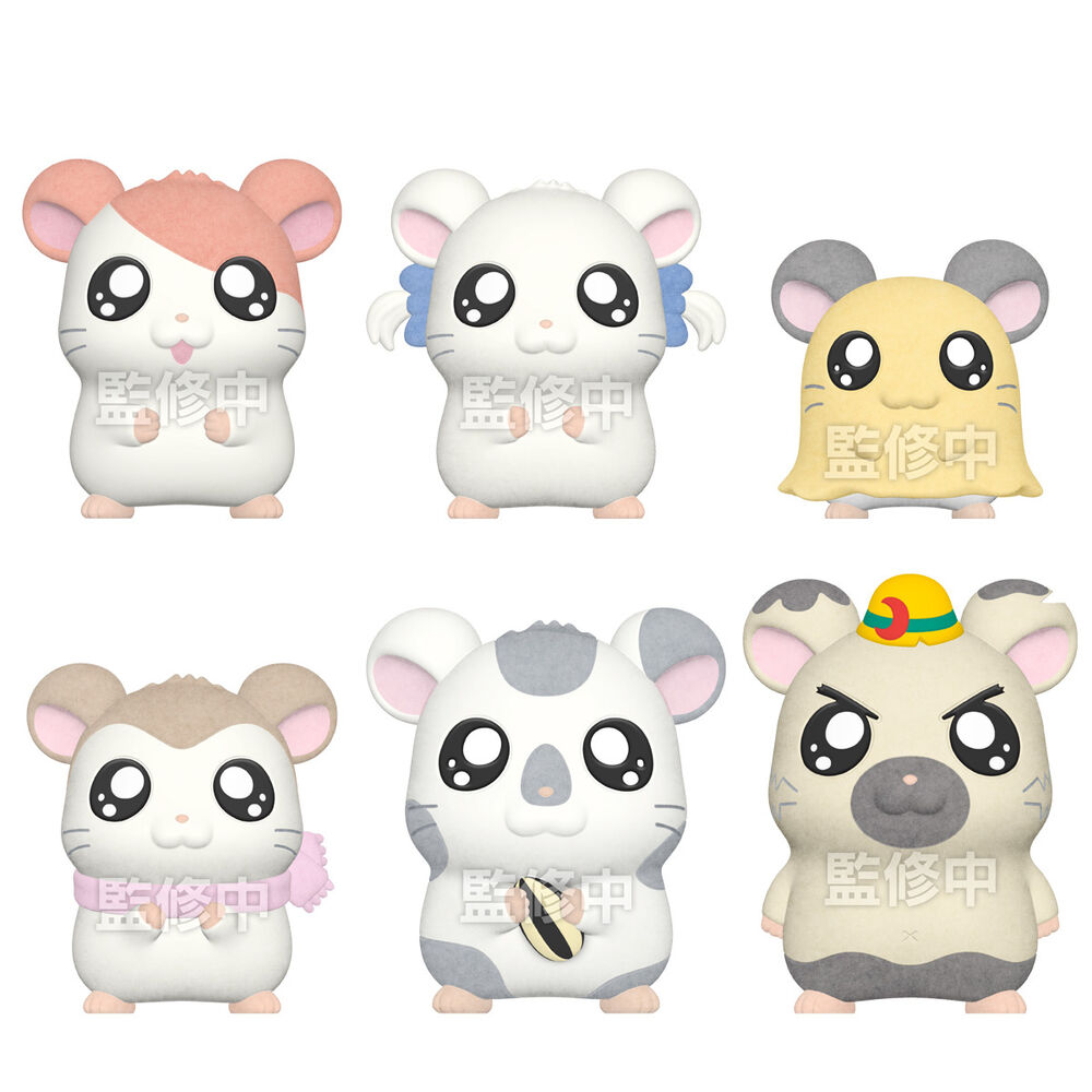 Figura Hamtaro Flocked Doll 4cm surtido