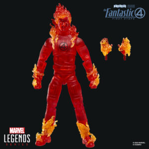 Figura Antorcha Humana Los 4 Fantasticos Marvel 15cm