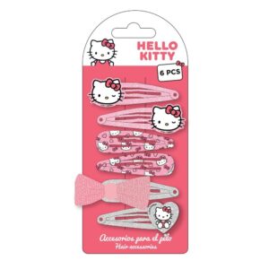 Blister 6 horquillas pelo Hello Kitty