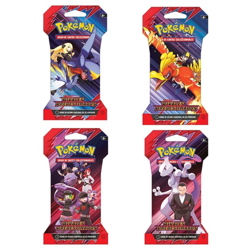 Sobre cartas Sleeved Booster Rivales Predestinados Pokemon español latino