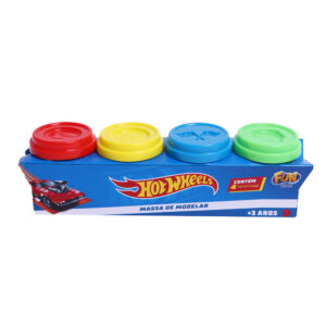Set 4 botes Plastilina Hot Wheels