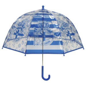 Paraguas manual burbuja transparente Deportivo de la Coruña 48cm