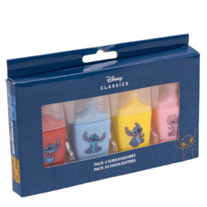 Blister 4 Subrayadores Stitch Disney